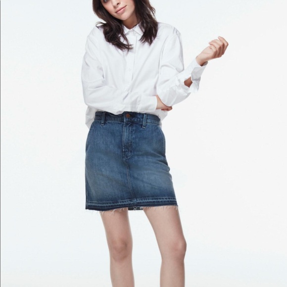 NWT J Brand Mini A-Line Skirt in Ambition - Picture 12 of 12